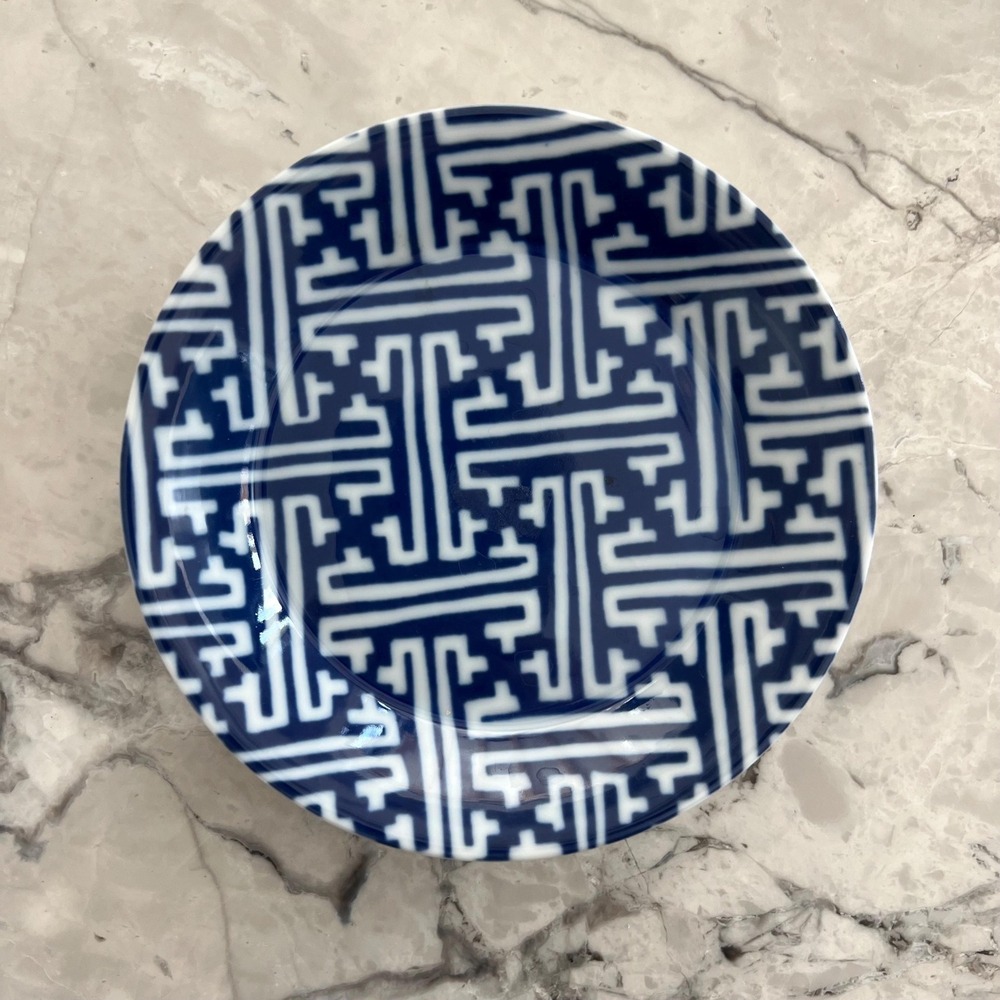 Fitz‎ and Floyd Greek Key coaster or catchall